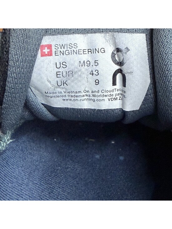 On Cloudsurfer Running Shoes Mens Size 9.5 Gray Black Swiss Engineering Sneakers main image 15